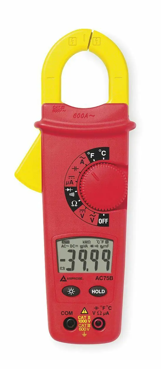 Цифровой хомут Amprobe AC75B 600A с температурой | Инструменты