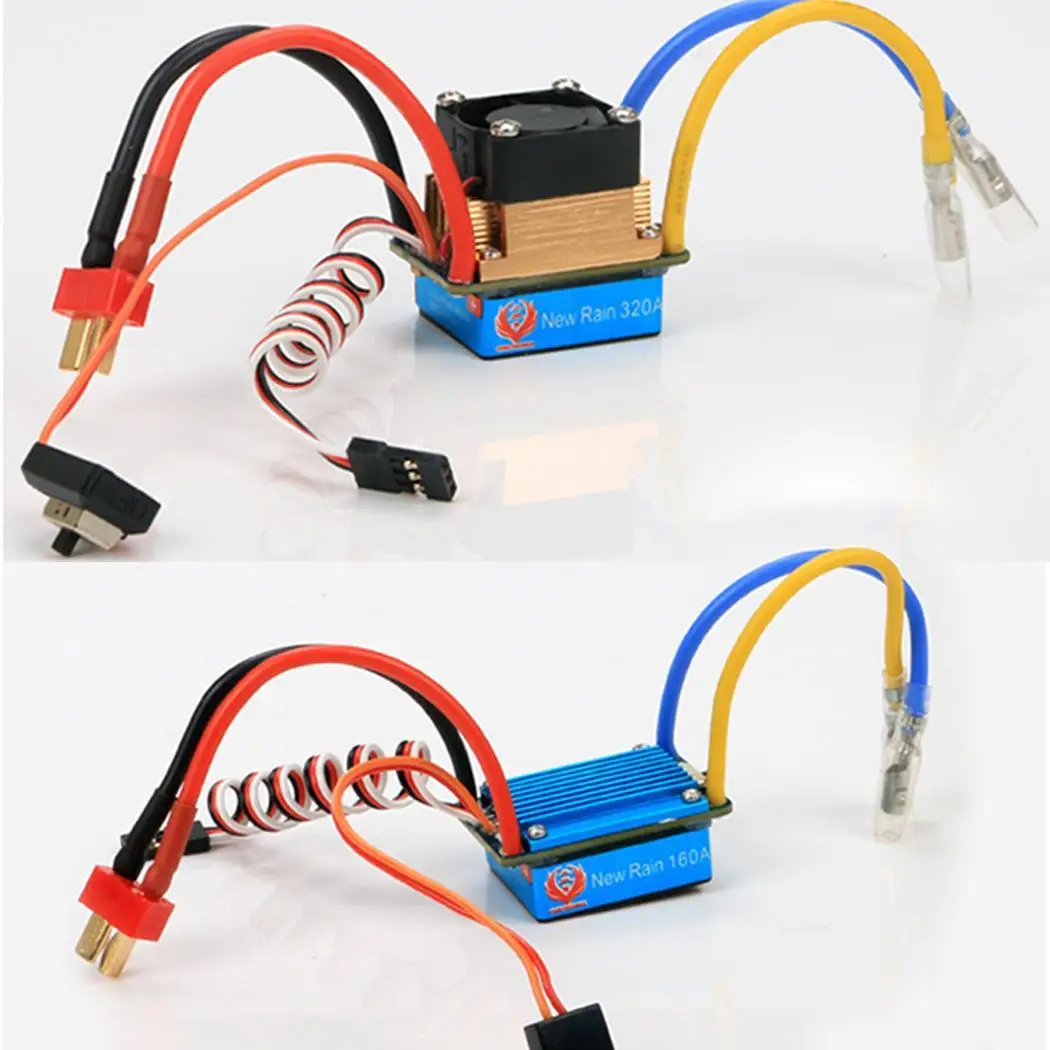 

Waterproof Brushed ESC Controller for Car Motor 160A BEC Output T-Plug XT60 Car Brushed ESC