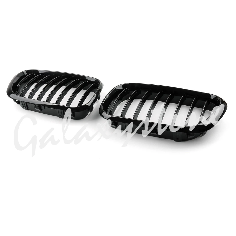 

Pair Gloss Black Kidney Tuning Front Grilles For BMW X5 E53 1998-2003