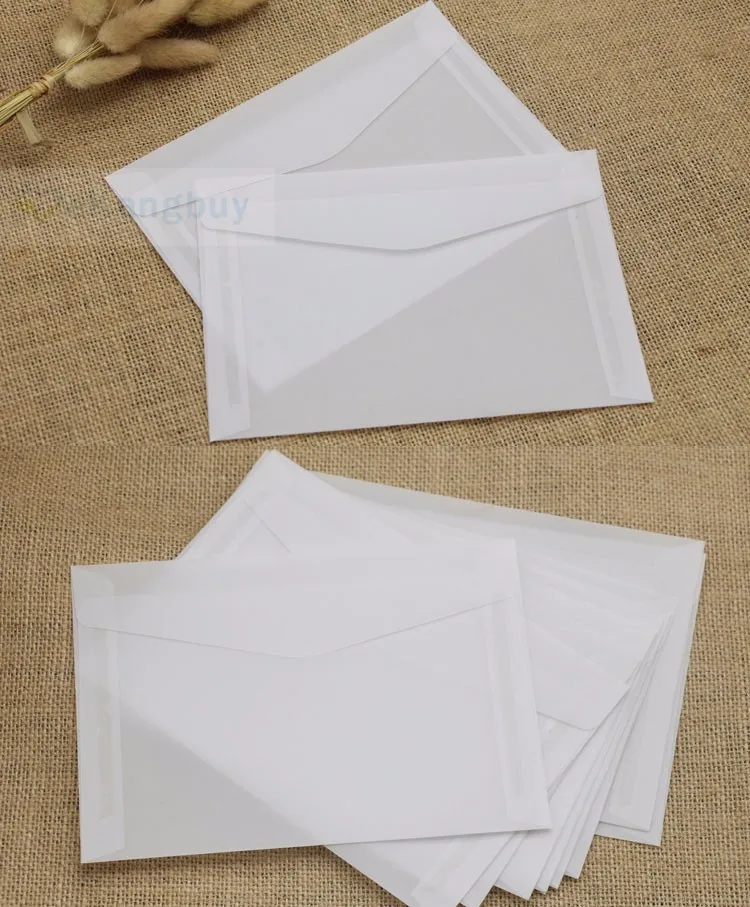 50 Stucke Transluzenten Leere Weiss Pergament Papier Umschlag Postkarten Einladungen Abdeckung Umschlage Paper Envelope Postcard Envelopepaper Envelope White Aliexpress