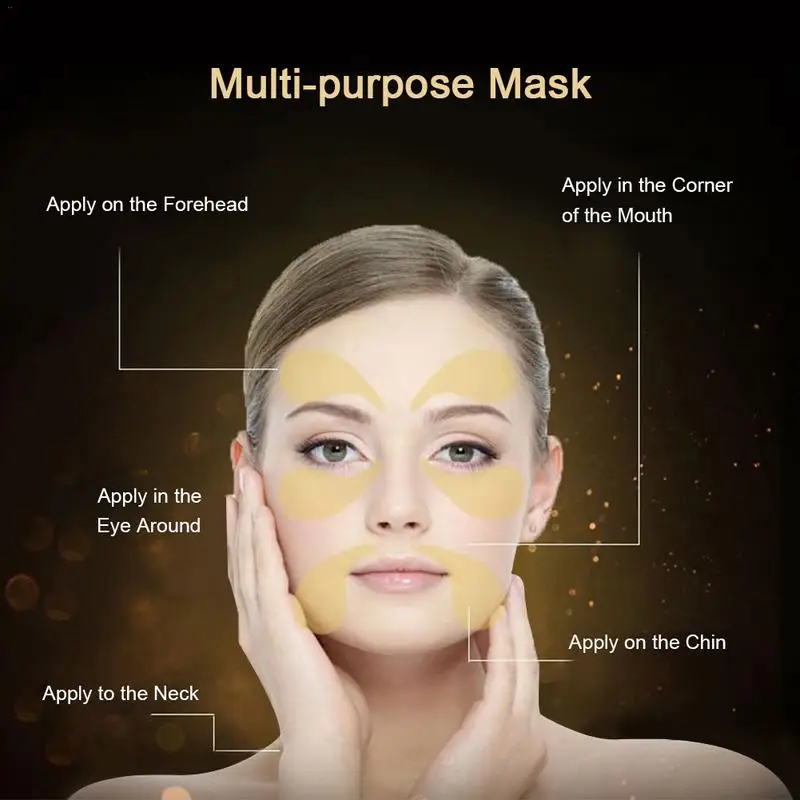 Увлажняющий 24 K золотые маски для глаз 60 шт. коллагеновая маска для глаз против морщин, ремонт без морщин, маски для сна, накладки для глаз