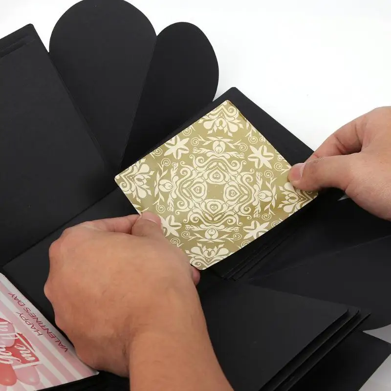 OurWarm DIY مفاجأة الحب انفجار مربع هدية انفجار ل الذكرى القصاصات DIY ألبوم صور هدية عيد ميلاد