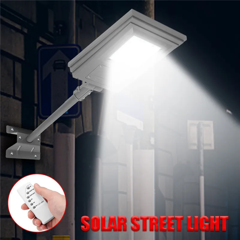 

Smuxi 20W Solar Powered Street Light Walkway Light With Remote Controller With Bracket Outdoor Garden Security Lamp