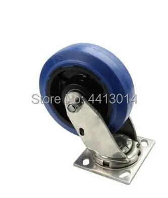 4 дюймов 304 нержавеющая сталь поворотный резиновый высокопрочный