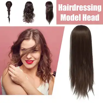 

Professional Long Hair Hairdressing Training Practice Mannequin Practice Head Salon Women Hairdresser Styling Head Mold Training