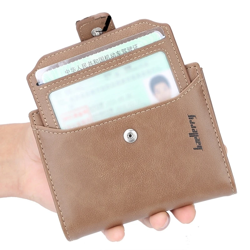 

Short Wallet Zipper Multi-Function Wallet Multi-Card Position Coin Purse Men's Gift