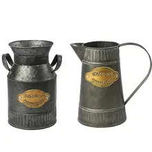 AUGKUN 1 шт., железный держатель для цветочного горшка в стиле ретро, ваза для цветов, цветочный горшок, бонсай, ведро для свадебного украшения, садовый инструмент, Прямая поставка