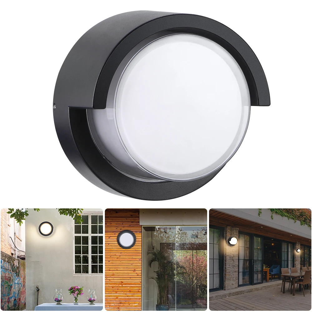 

12W Retro Wall Lamp Outdoor Waterproof European Lamp Led Wall Lamp Balcony Outdoor Light Wall Garden Lamp Round/Square 85-265V