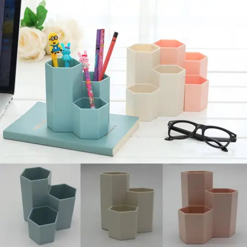 

Hexagonal Make-up Brush Storage Box Make-up Holder For Lipstick Pen Cosmetic Hot New Hexagonal Brush Pot Cosmetic Brush Storage