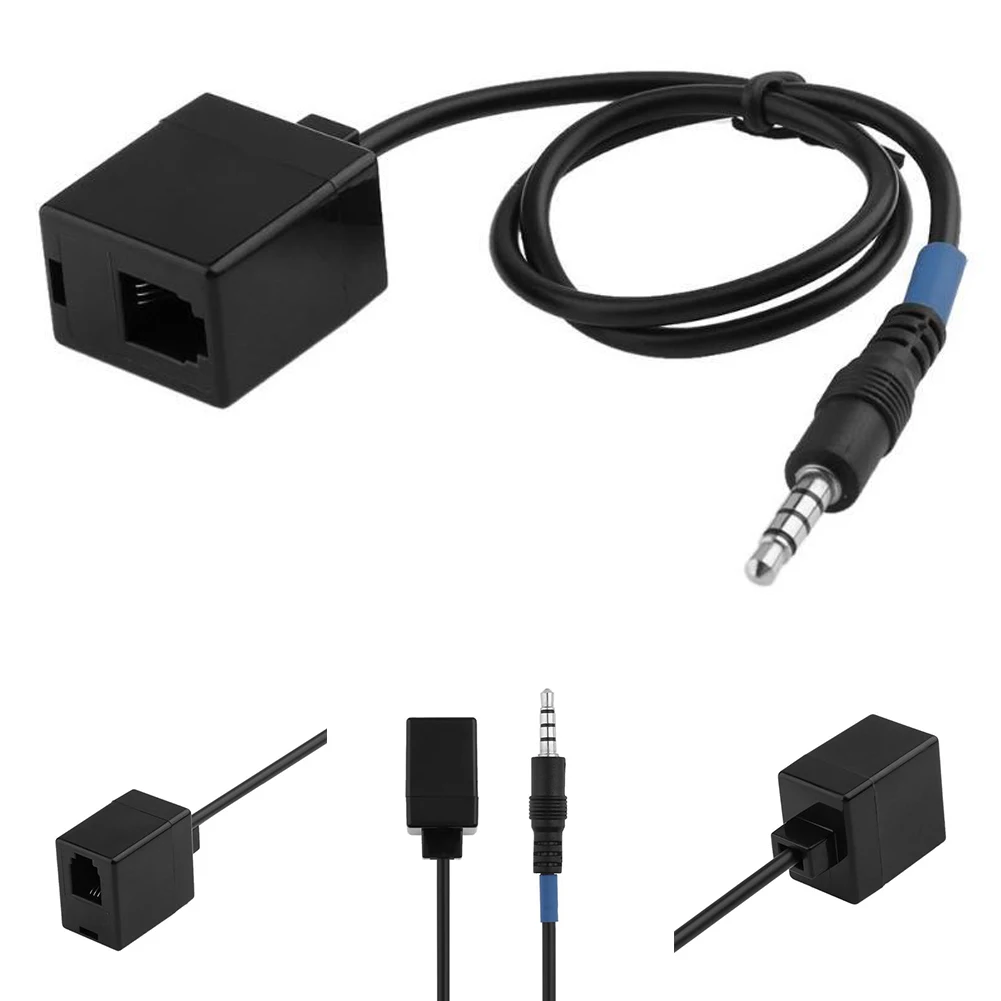 

3.5mm Plug Cable Smartphone Female To Male RJ9 Adapter Office Phone Headset Convertor Telephone