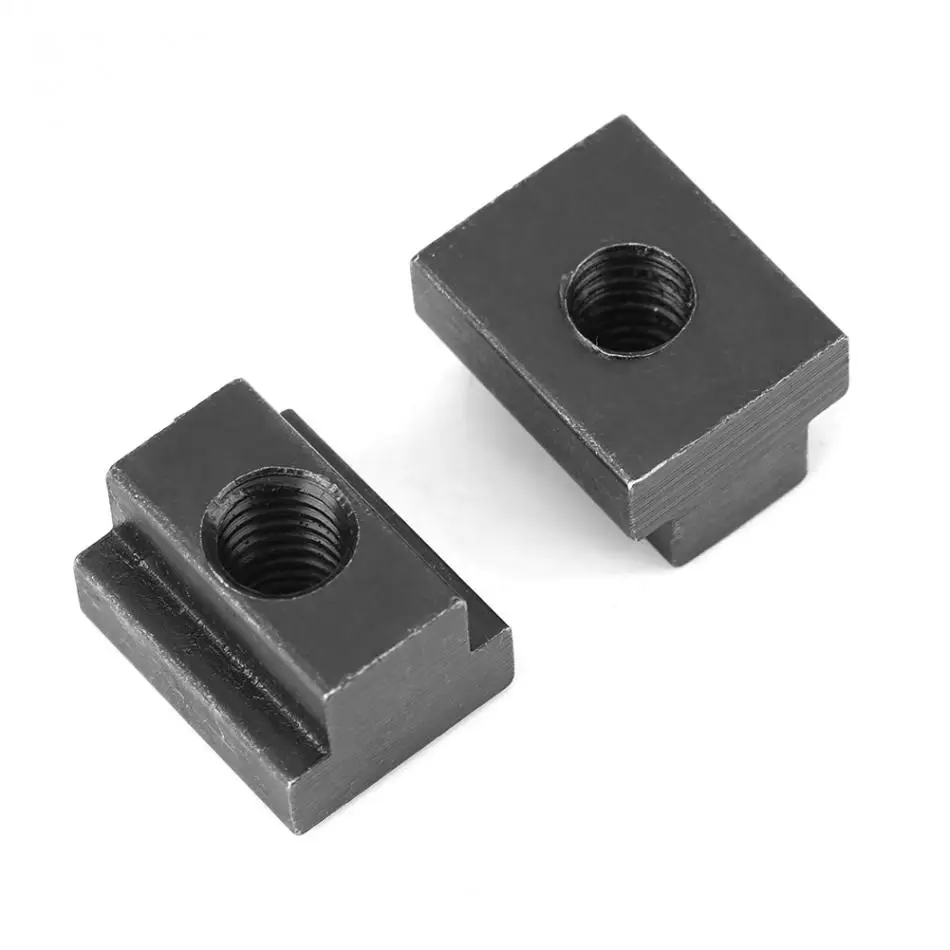 High Hardness and High Strength 5 pcs Black Oxide Finish T-Slot Nut M8 M8//10 Threads T Sliding Nut T Nuts Fit Into T-Slots in Machine Tool Tables