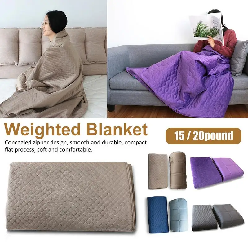 Quility Premium Weighted Blanket And Removable Cover Premium Glass