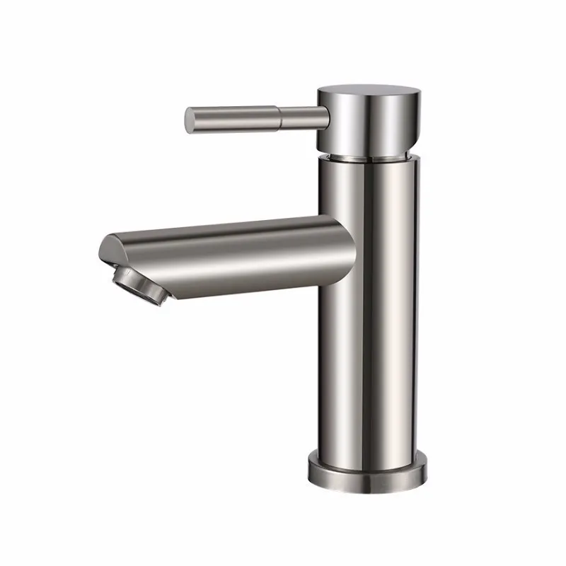 304 الفولاذ المقاوم للصدأ الرصاص الساخنة والباردة المياه حوض صنبور الحمام حوض غسيل الغرور حوض صنبور 304 الفولاذ المقاوم للصدأ الرصاص الساخنة والباردة المياه حوض صنبور الحمام حوض غسيل الغرور حوض صنبور