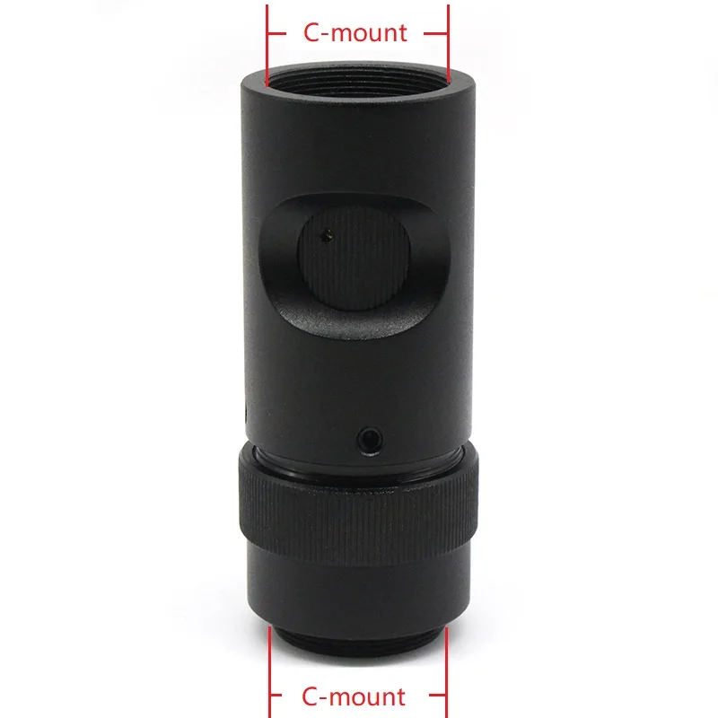  Microscope Adjustable C-Mount Adapter Lens with Cross Reticle Scale Micrometer for CCD USB Camera O