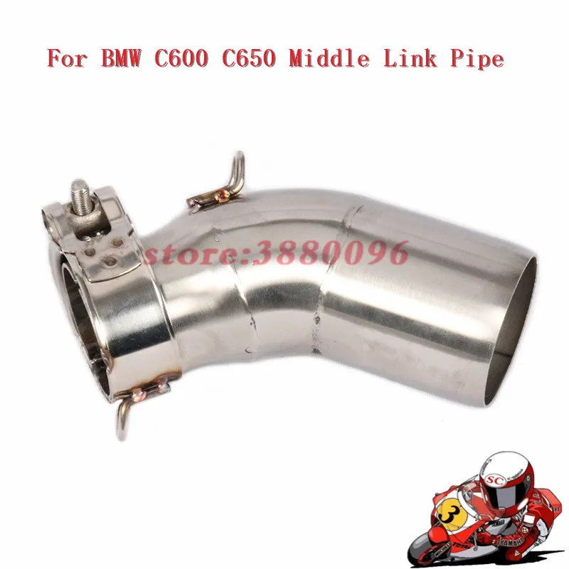 

Motorcycle Exhaust Middle pipe for BMW C650 C600 without exhaust slip on full system link pipe