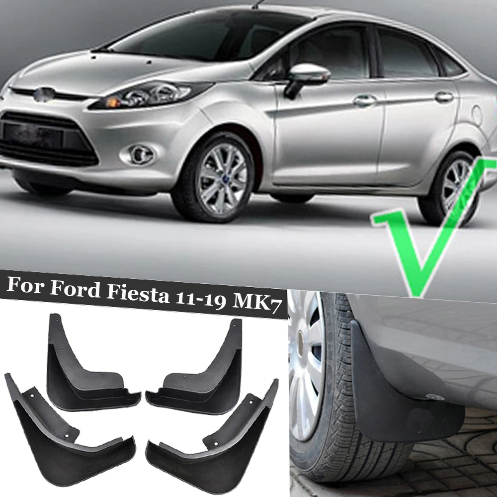 

For Ford Fiesta 11-19 MK7 Hatchback Sedan Set Mudguards Mud Flaps Splash Guards