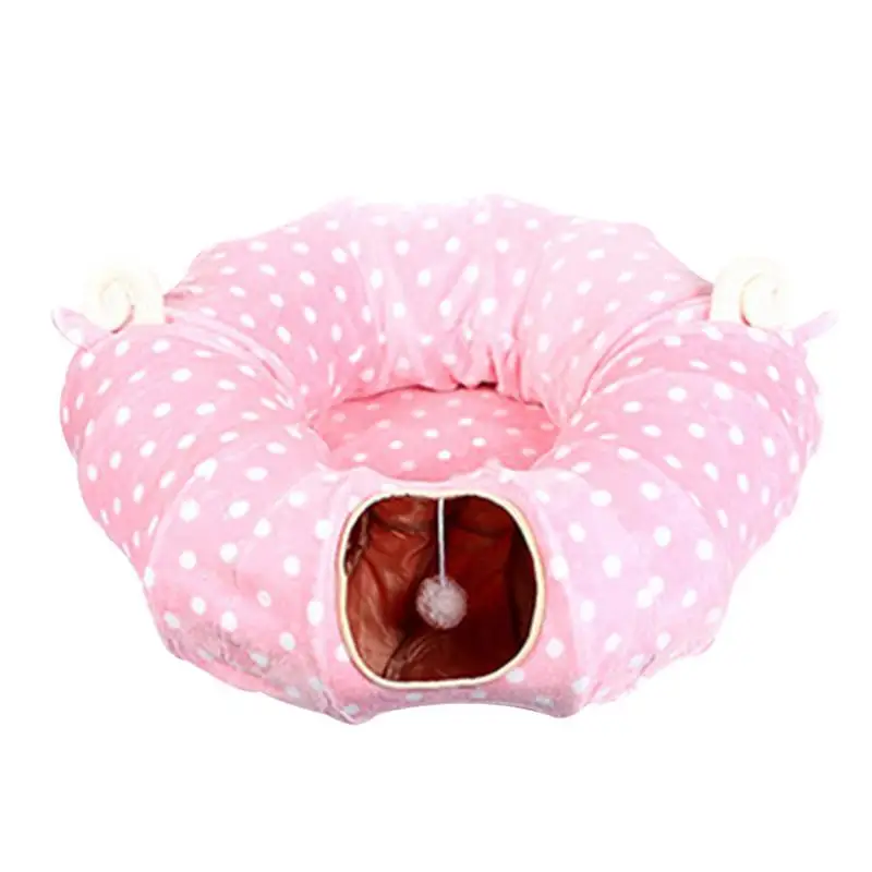 

Cat Tunnel Cat Litter Channel Resting Playing Multi-purpose Playground Foldable Washable Small Dog Toy