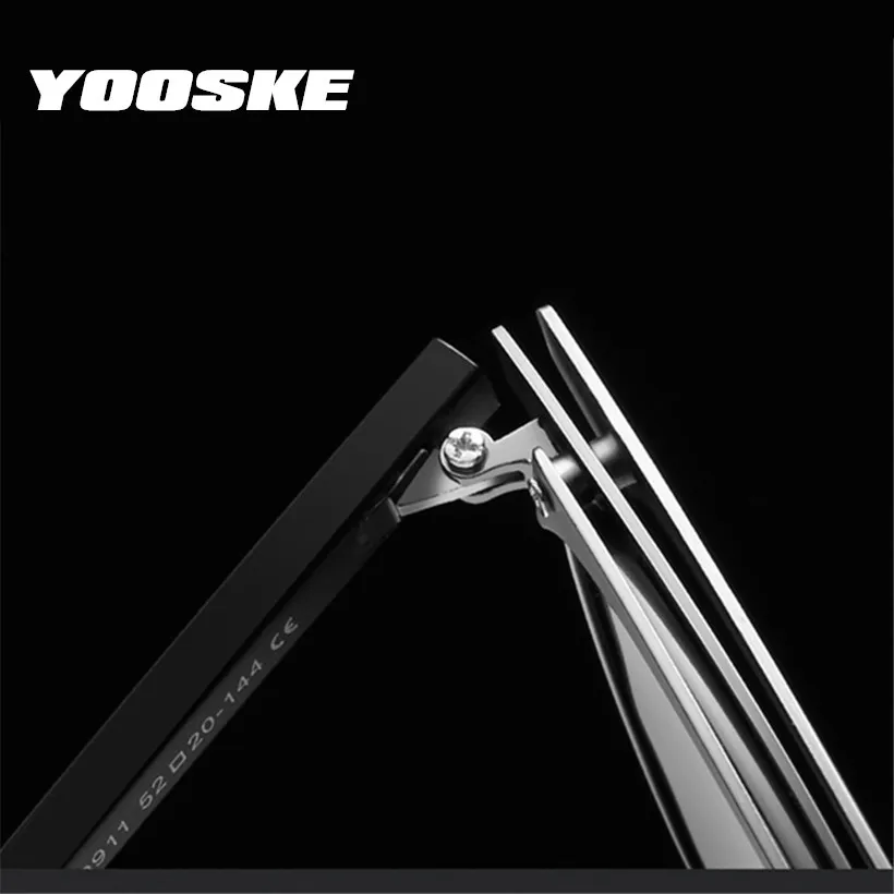 Солнечные очки YOOSKE Для Мужчин Поляризованные Брендовая Дизайнерская обувь