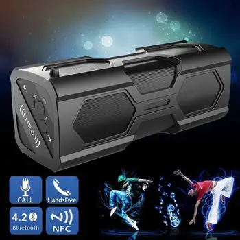 

TWISTER.CK Bluetooth Wireless Speaker IPX7 Waterproof Power Bank Ultra Bass Subwoofer