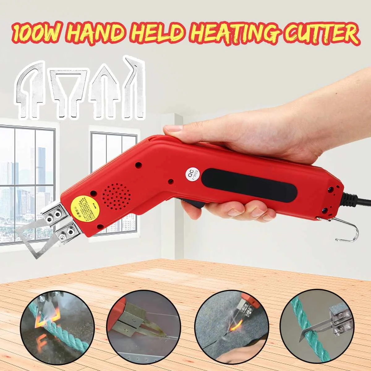 

Hand Hold Heating Knife Cutter Hot Cutter Fabric Foam Rope Electric Cutting Tools Heat Knife Cutter 220-240V 100W EU/AU/US Plug