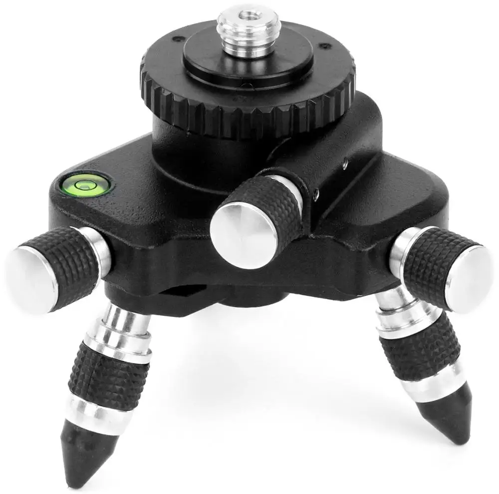 Kaufen Kaitian 360 Rotation Basis mit Einstellung Halterung für 1 4 oder 5 8 zoll interface 3D 12 Linien Selbst Nivellierung Werkzeug strahl Laser Ebene