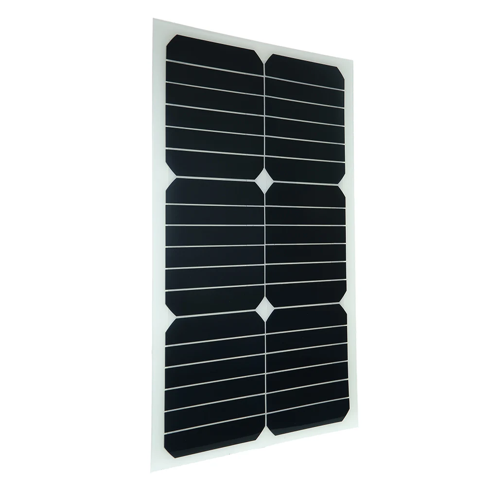 KKMOON 20 Вт 12 В Авто моно полу гибкие солнечные панели с чипом Sunpower для батареи