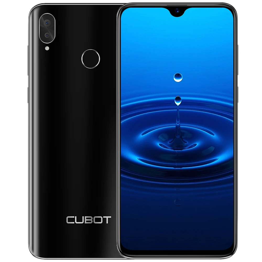 CUBOT R15 3G Smartphone 6.26'' Android 9.0 MT6580P Quad Core 2GB RAM 16GB ROM 5.0MP Front Camera Fingerprint 3000mAh Cellphones