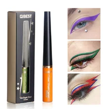 QIBEST, 16 цветов, Матовая жидкая подводка для глаз, водостойкая ручка для макияжа, Стойкая подводка для глаз, косметика для красоты, деловая, цветная, ido TSLM2