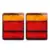 1 paia DC 12 v Car Truck 8 Coda del LED di Avvertimento Luci Posteriori Lampade Impermeabile Tailights per Rimorchio Roulotte