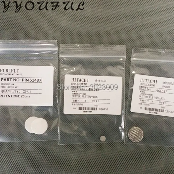 

Inkjet Coding printer mesh filter for Hitachi PB PX PXR mv9 valve filter head filter net 451037 451487 451518 16MM 75UM 20UM 5pc