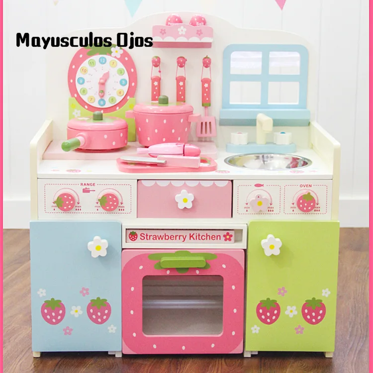 strawberry play kitchen