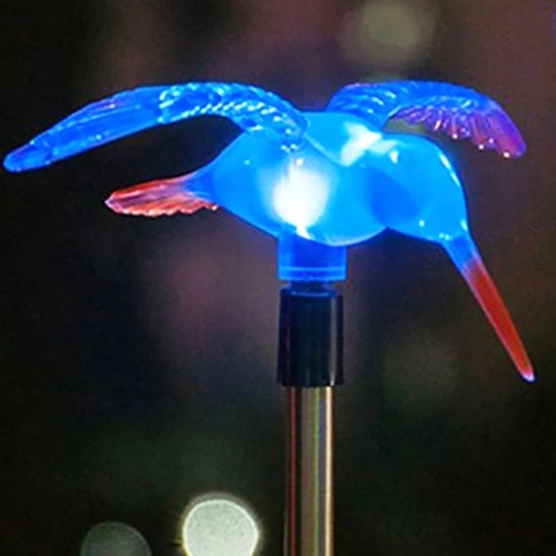 Газон ночь декоративные RGB меняет цвет наружные лампы Светодиодный Фонари работающие на солнечной энергии оптического волокна солнечные фонари для сада