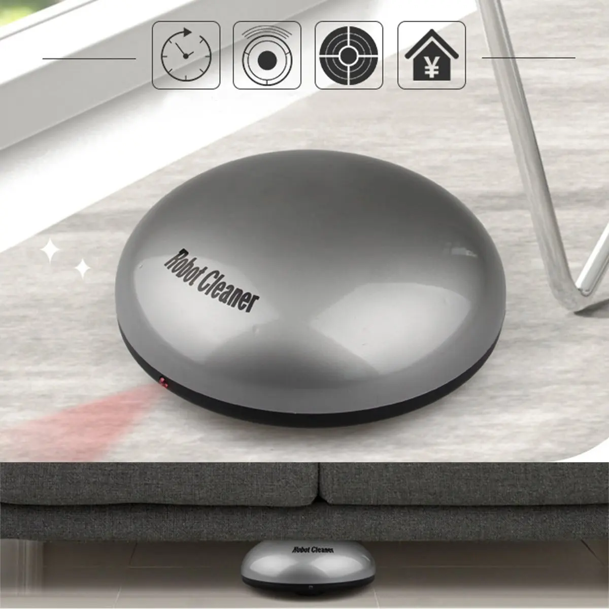

Mini Intelligent Automatic Robot Vacuum Cleaner Robot Home Cleaning Floor Sweeper Machine Sweeper Household Smart Appliance