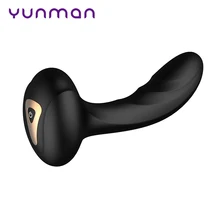 Multi-frequency Vibration Massager Black Silica Gel Anal Plug Adult Sex Toys SN-Hot