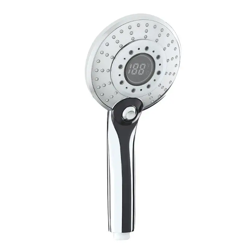 

3 Color LED Digital Temperature Display Shower Head Sprayer Nozzle Handheld Bathroom Shower Head High Quality