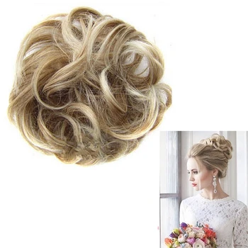 

Women Ladies New Pony Tail Messy Curly Hair Extension Bun Hairpiece Scrunchie
