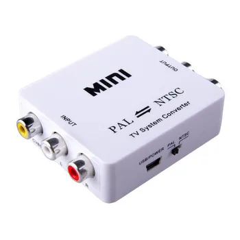 

100 pcs MINI TV System Video Converter PAL TO NTSC/ NTSC TO PAL converter adapter HD Video box Mutual conversion