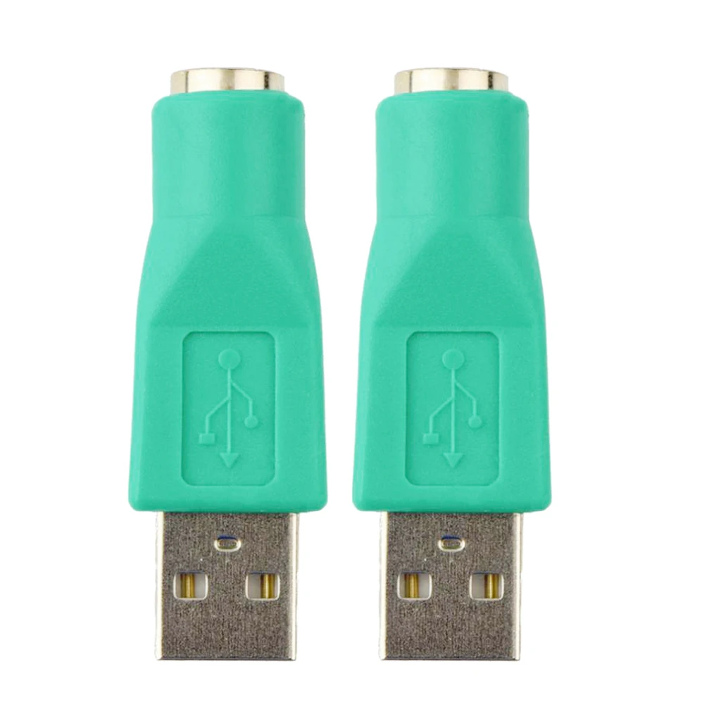 MagiDeal высокое качество 2х PS/2female к USB 2 0 папа порт адаптер конвертер кабели для PS2 клавиатуры мыши|USB-хабы| |