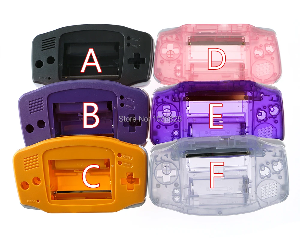 3sets/lot housing case Plastic Shell Cover for Nintendo for Gameboy Advance for GBA Console