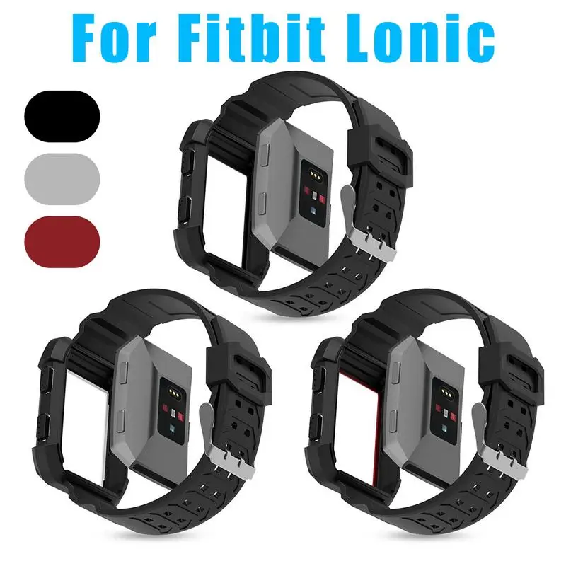 

New TPU Resilient Protective Case With Strap Bands Replacement For Fitbit Ionic Smart Watch High Quality Portable