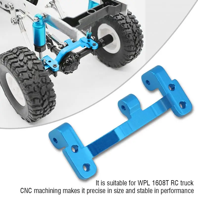 

Aluminium Alloy Front Rear Universal Pull Rod Seat for WPL 1608T RC Truck High torque Analog Control Linkage Rod Mount
