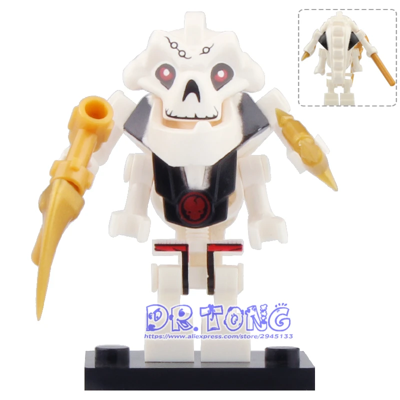

20PCS Ninja Action Figure Building Blocks Samukai Samurai X Master Wu Garmadon with Weapon Oni Mask Gift Toys for Children A089