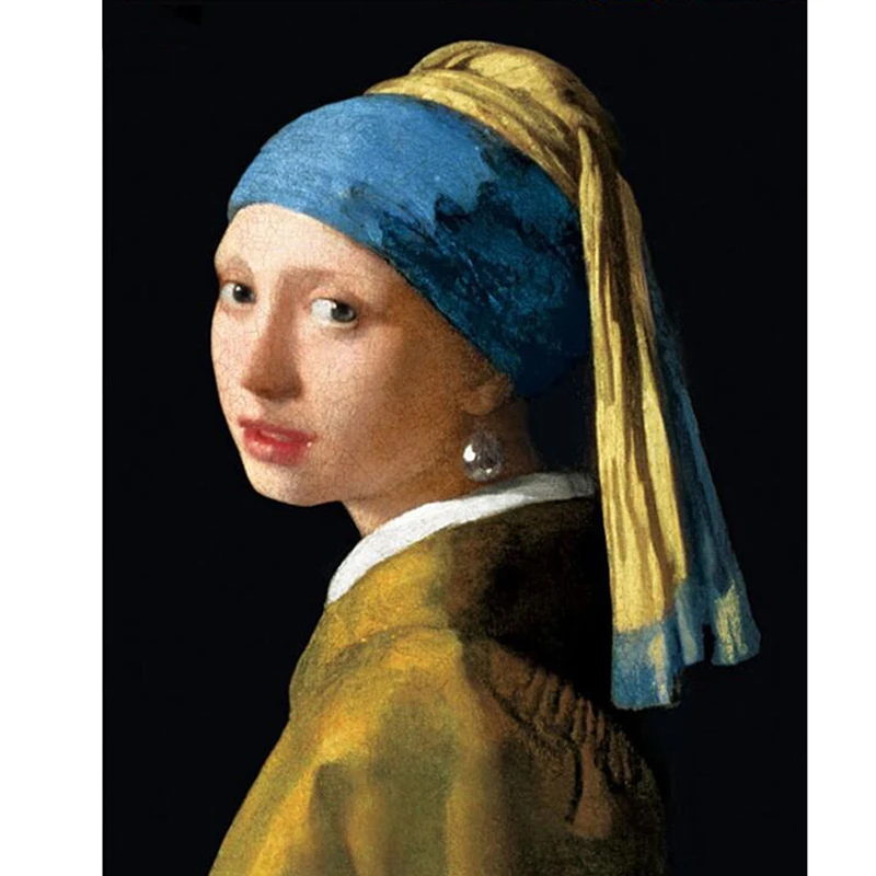 

Diamond Embroidery,Johannes Vermeer,5D Diy Diamond Painting Full Square Diamond Rhinestones Home Decor