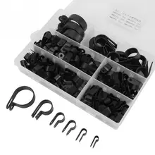 P Clamp Fastenal And Get Free Shipping On Aliexpress 200pcs Nylon Plastic P Fasteners Clips Clamps Orted Box For Cable Conduit Kit Black White Optional