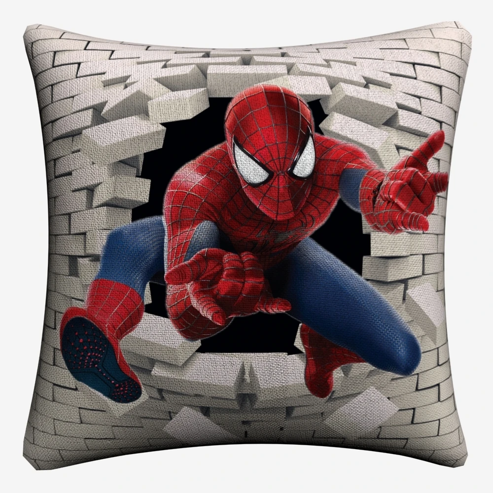 Мстители супергероев 3D с героями комиксов Марвел, декоративная льняная Наволочка на подушку размером 45*45 см Подушка Чехол для дивана домашний Декор Подушка Чехол для подушки