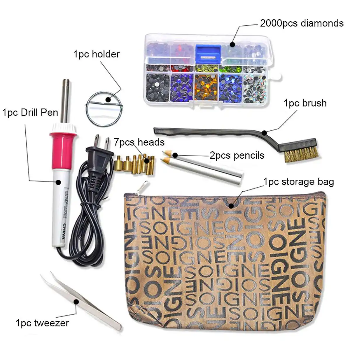 1 набор 100 220 В Горячий сверлильный станок ручка точечный рисунок Горячие