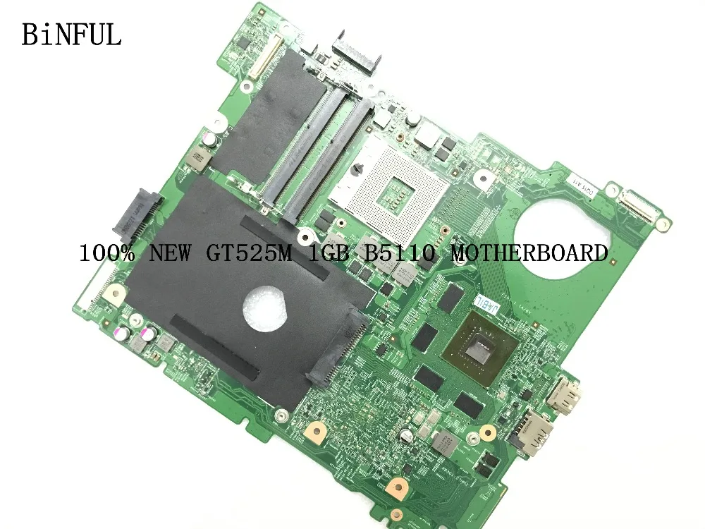 BiNFUL الأسهم 100% جديد الرئيسية مجلس 0 MWXPK GT525M 1 GB اللوحة لديل انسبايرون N5110 HM67 90 أيام الضمان