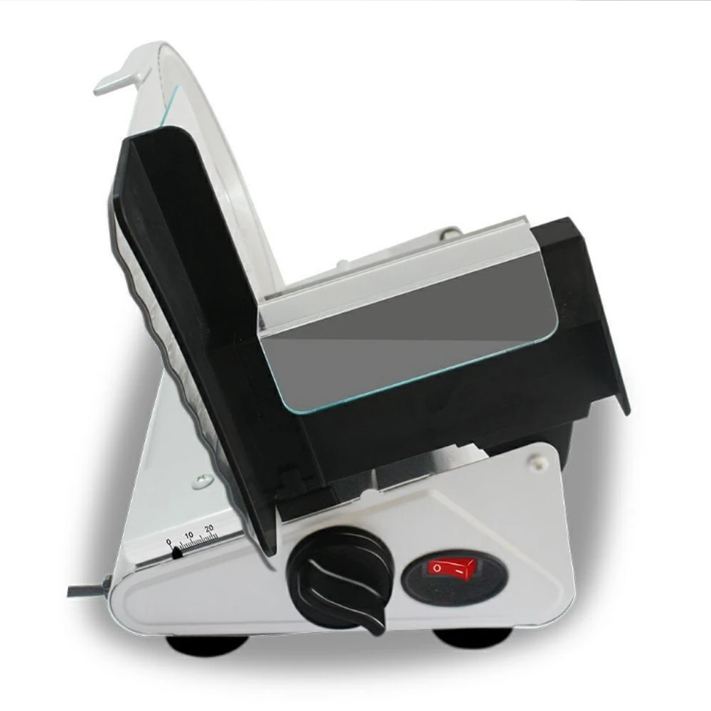 ITOP Electric Meat Slicer 200W Commercial Beef Lamb Cutting Machine Automatic Vegetable Bread Food Slicer 0-22mm Slice Thickness