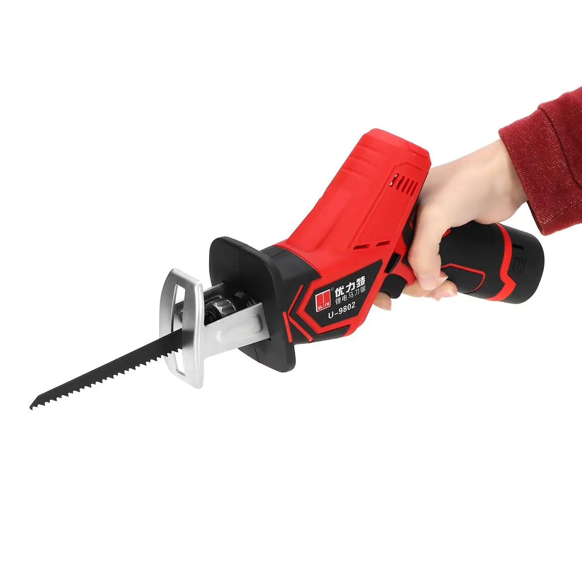 

12V 1300mAh Rechargeable Electric Reciprocating Saw Saber Convert Adapter Cordless Wood Metal Plastic Pruning Chainsaw Tool