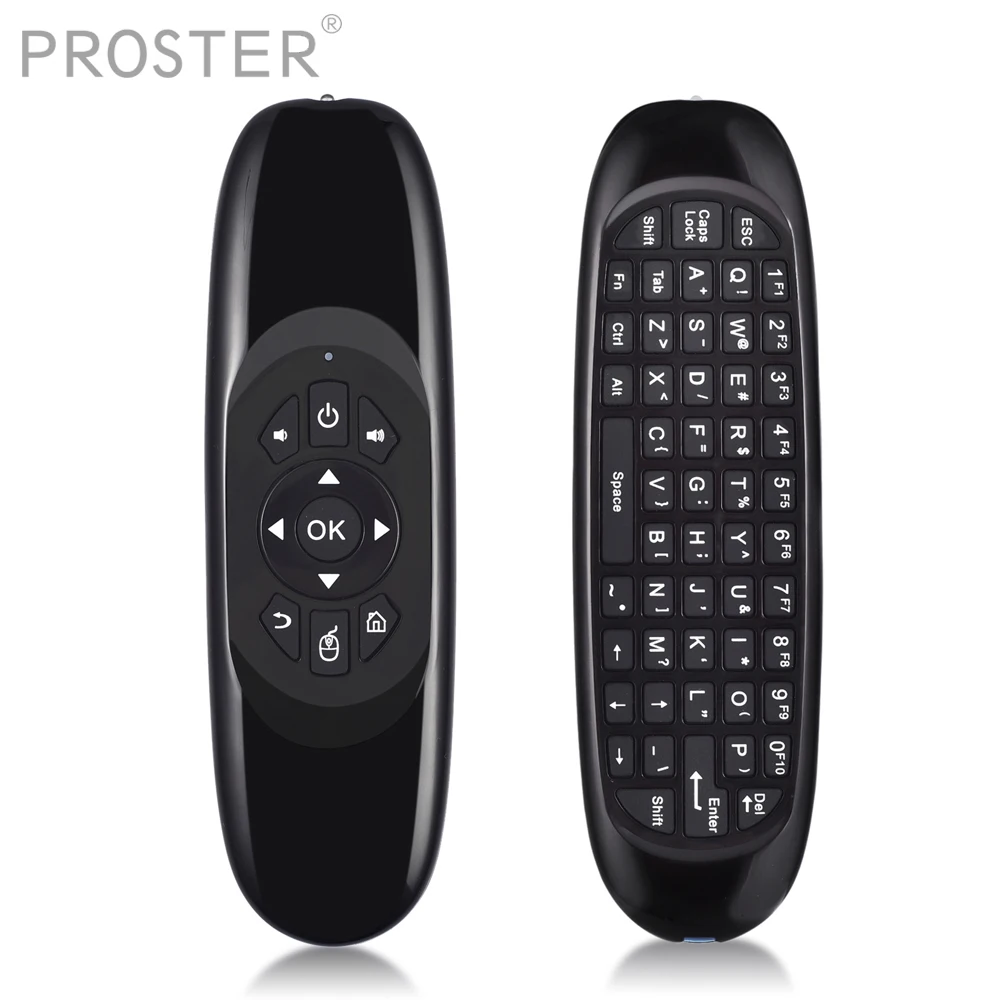 

PROSTER 2.4G USB Wireless Keyboard Air Fly Mouse RC8 3-in-1 Mini Touchpad Remote Mouse Keyboard for PC Android TV Box package